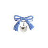 Spilla lieto evento con fiocco blu per nascita bambino, l'originale fiocco di nascita per maschietto da attaccare alla culla o al passeggino del neonato.