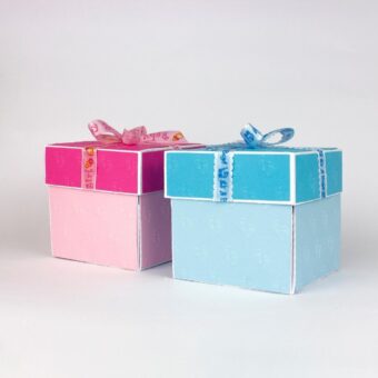 Scatola explosion box personalizzata gravidanza