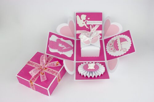 Scatola explosion box personalizzata gravidanza - immagine 3