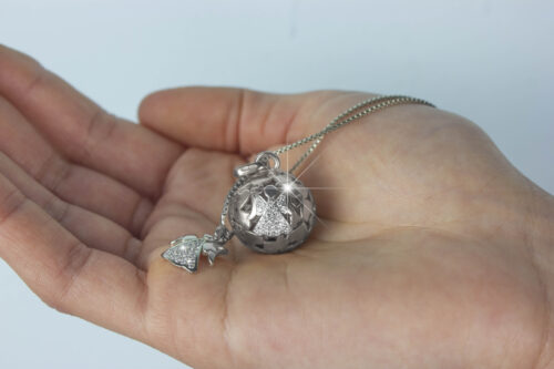 Chiama Angeli in Argento con Zirconi Bianchi - immagine 2