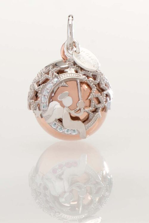 Chiama Angeli Dolce Luna Collezione Diadema, Argento 925% con ciondolo placcato in oro rosa