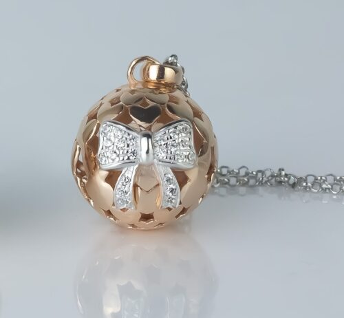 Chiama Angeli Nascita Bicolore con Collana e Sonaglio - immagine 2