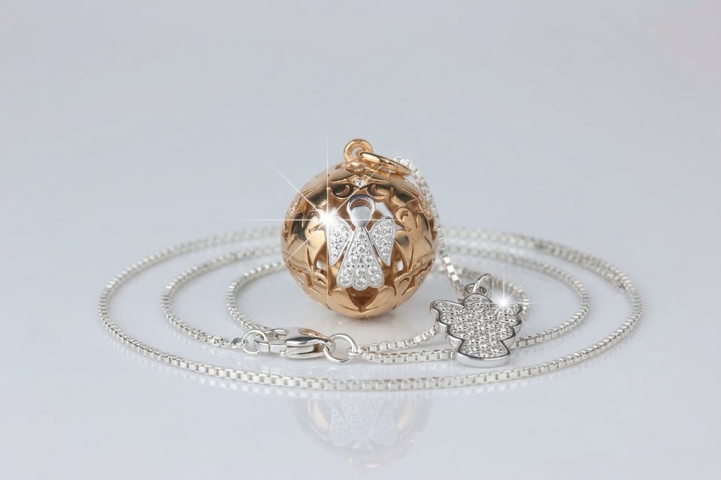 Chiama Angeli Collana Lunga con campanellino in Argento 925‰ finitura in Oro, e Oro Rosa - immagine 3