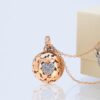 Chiama Angeli Cuore di Madre a Collana Lunga con sonaglio Oro Rosa