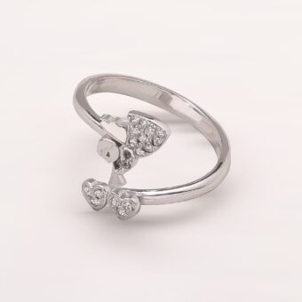 Anello Chiama Angeli in Argento 925‰ Angelo e Cuori